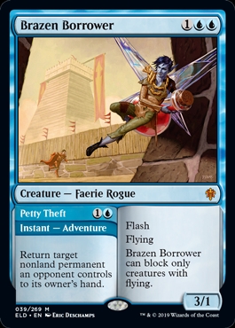 Brazen Borrower // Petty Theft Throne of Eldraine
